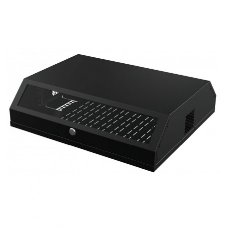 Armadio a muro 19'' Flat 9 Unità Nero I-CASE FL-09-BKT