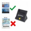 Lettore di Schede Smart SIM Desktop Nero