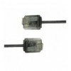 Cavo di rete Patch in Rame Ultra Slim Cat.6 Nero UTP 1 m