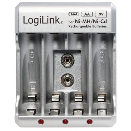 Caricabatterie per AA / AAA / 9V Ni-MH / Ni-Cd IBT-KCR0168