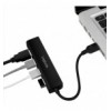 Hub USB3.0 4 Porte Nero