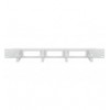 Pannello Passacavi 19'' 4 anelli in plastica 1U Grigio