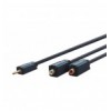 Cavo Audio Stereo 2 RCA F a Jack 3.5 mm M 0,10 m Alta Qualità