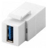 Adattatore Keystone 2x USB 3.0 A Femmina Bianco IWP-ADAP-USB3W