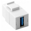 Adattatore Keystone 2x USB 3.0 A Femmina Bianco
