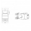 Frutto Keystone RJ45 UTP Cat.6 180° Bianco