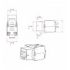 Frutto Keystone RJ45 Cat.6 STP Tooless