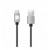 Cavo USB A Maschio 2.0 / USB-C™ Maschio 3A 1 m Alluminio ICOC MU2AC-010-AL