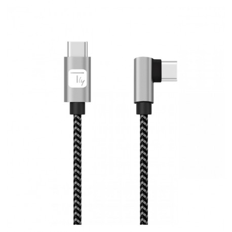 Cavo USB-C™ Maschio 2.0 / USB-C™ Maschio Angolato 3A 1 m Alluminio ICOC MU2CC9-010-AL
