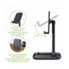 Supporto Universale Porta Smartphone e Tablet ad Altezza Regolabile