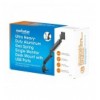 Supporto da Tavolo per Monitor Singolo 17-57'' con Molla a Gas in Alluminio Ultra Resistente con Porte USB
