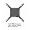 Supporto da Tavolo per Monitor Singolo 17-57'' con Molla a Gas in Alluminio Ultra Resistente con Porte USB