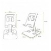 Supporto Universale Porta Smartphone e Tablet Regolabile e Pieghevole