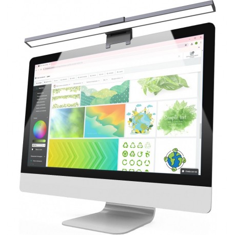 Barra Luminosa per Monitor 66 LED Luce di Lettura USB-C™ con Regolazione Temperatura Colore e Dimmer I-LAMP-DSK11