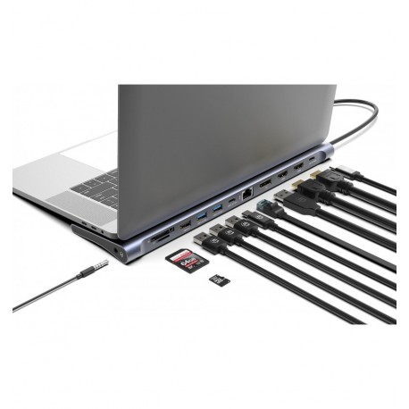 Docking Station USB-C™ 12-in-1 4K Triplo Monitor con MST IADAP USB31-MULTI6