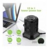 Multipresa da Tavolo a Torretta Salvaspazio 8 Prese Schuko 2 USB-A e 2 USB-C™
