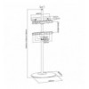 Stand da Pavimento TV/LED LCD 32''-65'' con Base Ovale Bianco