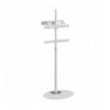 Stand da Pavimento TV/LED LCD 32''-65'' con Base Ovale Bianco
