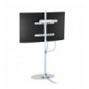 Stand da Pavimento TV/LED LCD 32''-65'' con Base Ovale Bianco
