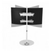 Stand da Pavimento TV/LED LCD 32''-65'' con Base Ovale Bianco