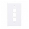 Placca Porta Frutti 3 Posti Mod.503 Bianco