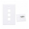 Placca Porta Frutti 3 Posti Mod.503 Bianco