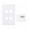 Placca Porta Frutti 4 Posti Mod.503 Bianco