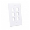 Placca Porta Frutti 6 Posti Mod.503 Bianco