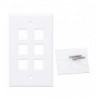 Placca Porta Frutti 6 Posti Mod.503 Bianco