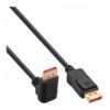 Cavo Audio/Video DisplayPort 1.4 8K M/M Angolato 90° 1m Nero