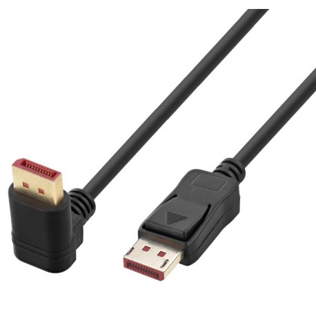 Cavo Audio/Video DisplayPort 1.4 8K M/M Angolato 90° 2m Nero ICOC DSP-A14-020NT9