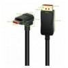 Cavo Audio/Video DisplayPort 1.4 8K M/M Angolato 90° 3m Nero