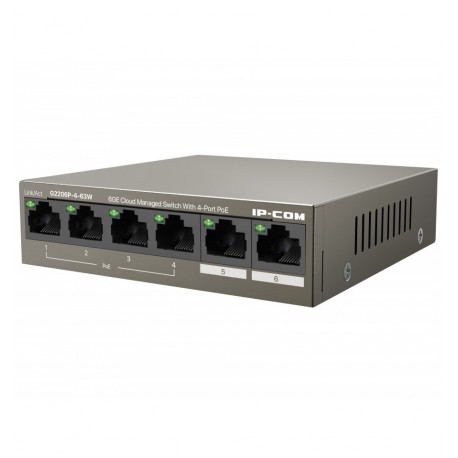 Switch 6GE con PoE 4 porte Gestito da Cloud