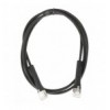 Cavo di rete Patch in Rame Cat. 6A F/FTP Pieghevole FlexiBoot Slim Nero 0,3 m ICOC F6A-BD-003B