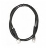 Cavo di rete Patch in Rame Cat. 6A F/FTP Pieghevole FlexiBoot Slim Nero 1,5 m ICOC F6A-BD-015B
