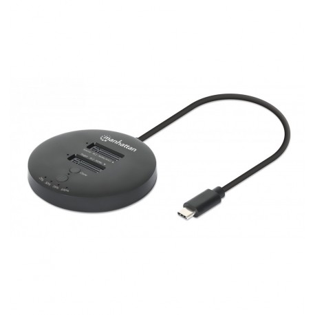 Docking Station Dual-Bay M.2 NVMe Clone SSD I-CASE NVME-CLONEMH