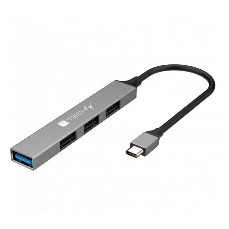 Hub USB-C™ 3.2 a 4 porte USB-A Slim in Metallo IUSB32-HUB4C-3U2SLS