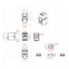 Frutto Keystone RJ45 UTP Cat.6 Tooless Nero