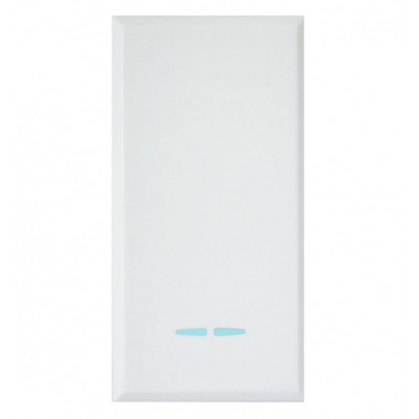 WHITEK S44 Invertitore Tasto con Gemma 1P 16AX Illuminabile 1 Modulo Bianco Opaco ICV-446004