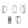 WHITEK S44 Invertitore Tasto con Gemma 1P 16AX Illuminabile 1 Modulo Bianco Opaco