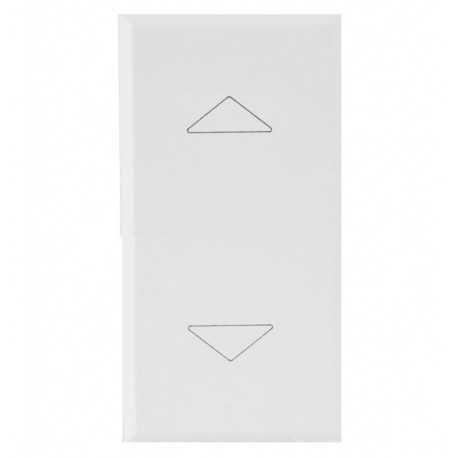 WHITEK S44 Commutatore 2 Pulsanti 1P 10AX 250V 1 Modulo Bianco Opaco