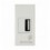 WHITEK S44 Caricatore USB-A 3A 240V 1 Modulo Bianco Opaco, 446082USB3A