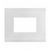 Placca Serie Smart44 in Metallo 3 Moduli Bianco Opaco ICV-44PSM3BO