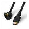 Cavo HDMI™ High Speed con Ethernet A/A M/M Angolato 90° 2m