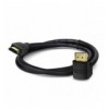 Cavo HDMI™ High Speed con Ethernet A/A M/M Angolato 90° 2m