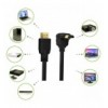 Cavo HDMI™ High Speed con Ethernet A/A M/M Angolato 90° 2m