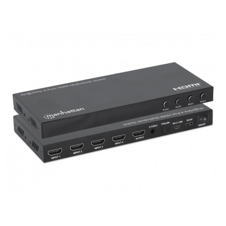 Switch Multiviewer HDMI 4K@30Hz 4x1 Nero IDATA HDMI-41MV4K