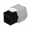 Frutto Keystone RJ45 Cat.6A UTP Tool-Free Nero Grigio IWP-MD C6A/BBT