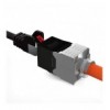 Frutto Keystone RJ45 Cat.6A UTP Tool-Free Nero Grigio