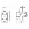 Frutto Keystone RJ45 Cat.6A UTP Tool-Free Nero Grigio